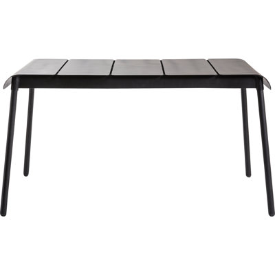 Corail Rectangular Metal Outdoor Dining Table , 56.94'' in. W 34.88'' in. D