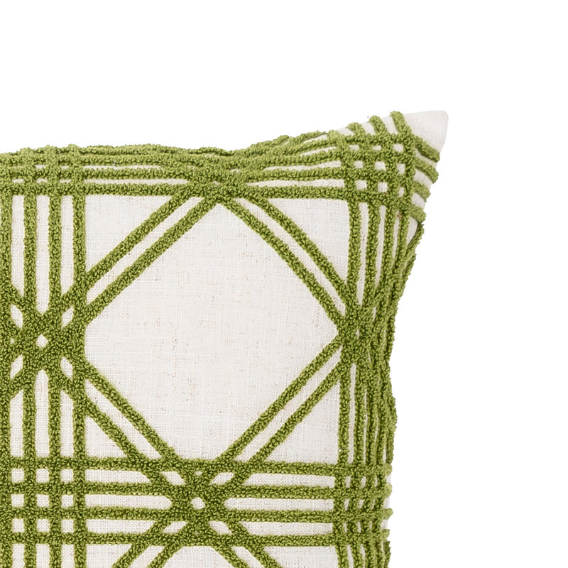 Lattice Tufted Throw Pillow