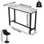 Maurietta Stone Top Metal Base Dining Table-1771654863
