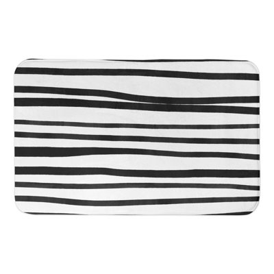 Tapis pour salle de bain rayures Bretz