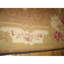 1860s Brown Traditional Floral Antique French Louis Philipe Period Aubusson Rug