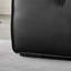 Causeuse-coussin standard en cuir véritable noir-1091408337