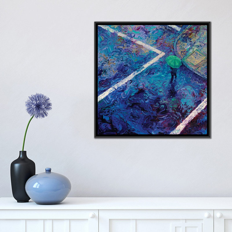 "iris scott-studio view" , reproduction d’art sur toile tendue, H 18 po x l 18 po x P 1,5 po, Toile avec cadre noir