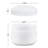 Small Jars with Lids - 48 Pack of 2 Oz Durable Plastic Containers with Inner and Outer Lid - Travel, Cosmetic or Craft Storage by Stalwart