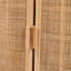 Armoire de rangement bohémienne en rotin naturel