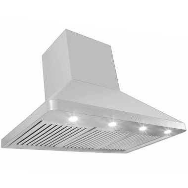 Cosmo 36 380 Cubic Feet Per Minute Ducted Island Range Hood with