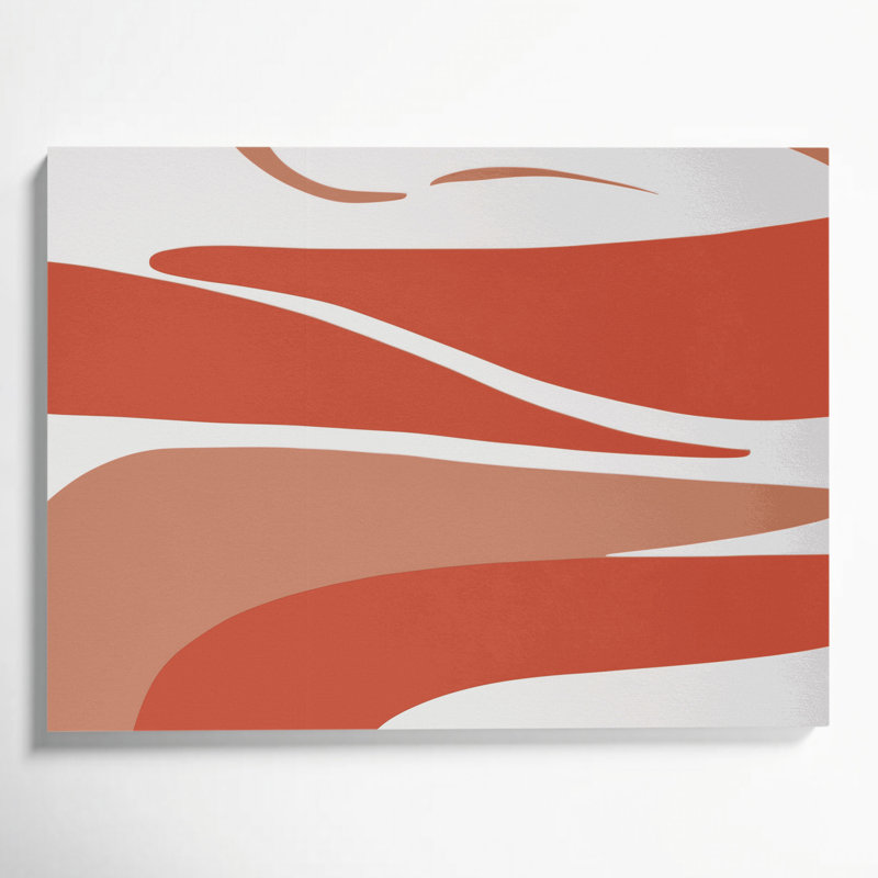 Minimalisme 89, art mural sur toile brune, H 20 po x l 30 po