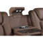 Ensemble de salon inclinable 3 pièces brun cendré-740493626