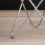 Ducharme Sofa Side Table for Living Room Furniture, 50cm Metal Bedside Table, Glass Top End Table-37715149