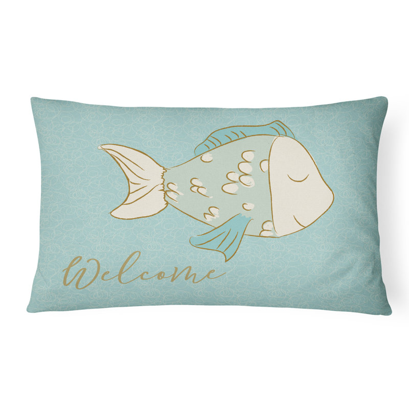  Coussin décoratif intérieur / extérieur Fish Welcome