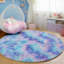 Tapis arc-en-ciel mauve