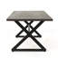 Outdoor Aluminum Dining Table with Steel Frame