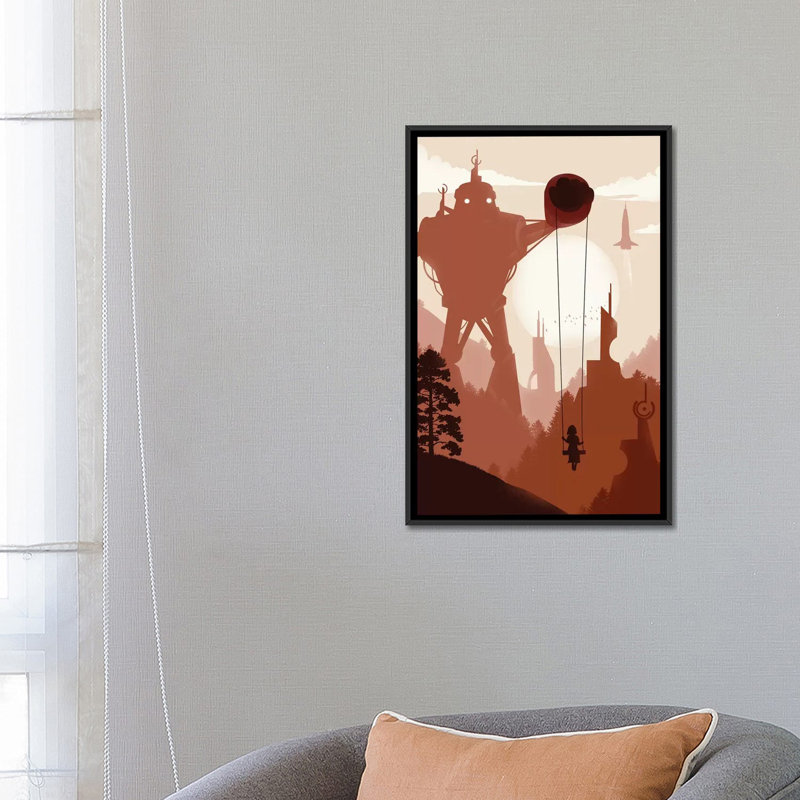 «In The Year 200», impression sur toile, H 26 po x l 18 po x P 1,5 po, Toile avec cadre noir, Pas de tapis