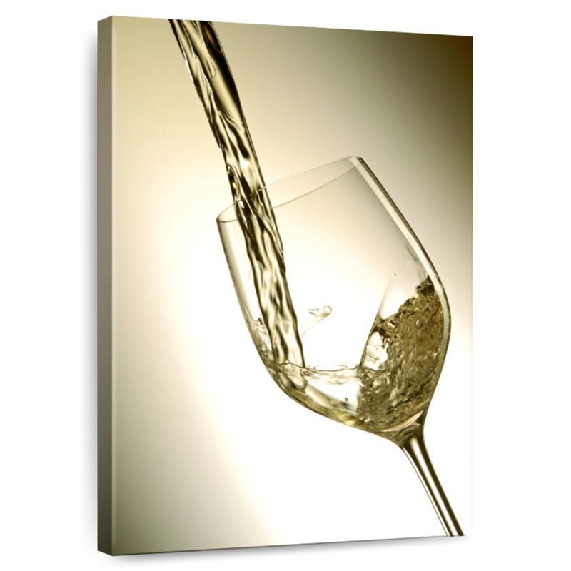 Yarlin White Wine Flow, 48" H x 32" W