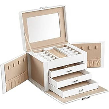 Latitude Run® Amber Acrylic Jewelry Box w/ Drawer