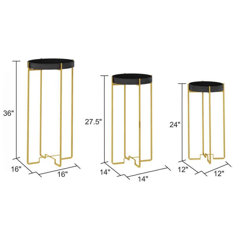 Ensemble de tables d'appoint modernes Heming