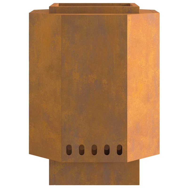 Modern Smokeless Fire Pit, 51cm H x 38cm W x 38cm D, Brown