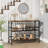 43 Inch Console Table for Entryway, Farmhouse & Modern Decor – Sturdy Open Shelf Sofa Table with Roman Column Legs-107022964