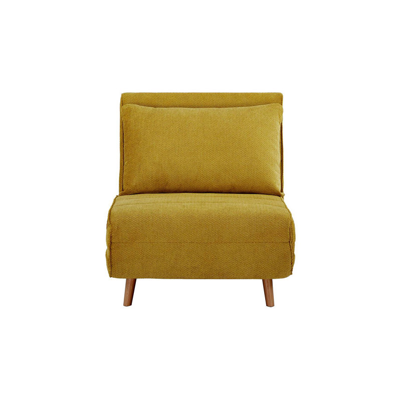 Canapé-lit - Canapé-lit 3 en 1, H 32,76 po x l 30,71 po x P 36,68 po, Jaune moutarde clair