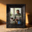Cadre photo traditionnel noir 1 PC 8 "x 10" avec cadre PS léger