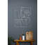 Décoration murale abstraite en lignes abstraites pour décoration intérieure, bureau, cadeau de pendaison de crémaillère-834548769-834548768