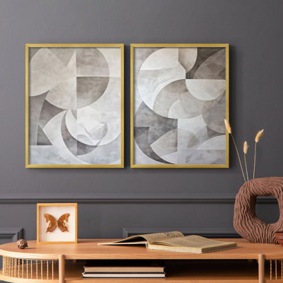 ABSTRACT Series XXV - reproduction encadrée de qualité supérieure - prête à être accrochée - aucun clou requis - aucun clou requis