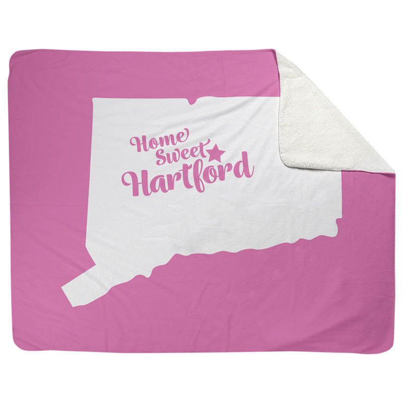Jeté hartford connecticut polaire, l 52,5 po x L 62,5 po, Rose