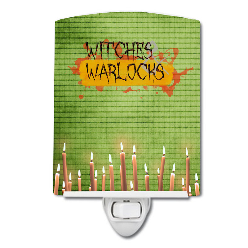 Witches and Warlocks Halloween Ceramic Night Light