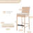 Susu Polyethylene (PE) Wicker Outdoor 30'' Bar Stool with Cushion-703525421-747810370