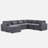 Manuel Corduroy U-Shaped Sofa Living Room Sectional Couch With Detachable Double Cushion-559018730