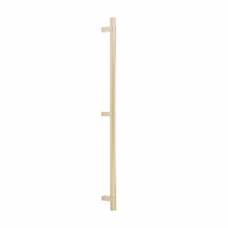 Emtek Select Appliance Pull 24" Center-to-Center, Rectangular Bar Stem & Knurled Pull, Satin Brass