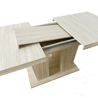 Rectangular Extendable Dining Table with sturdy base