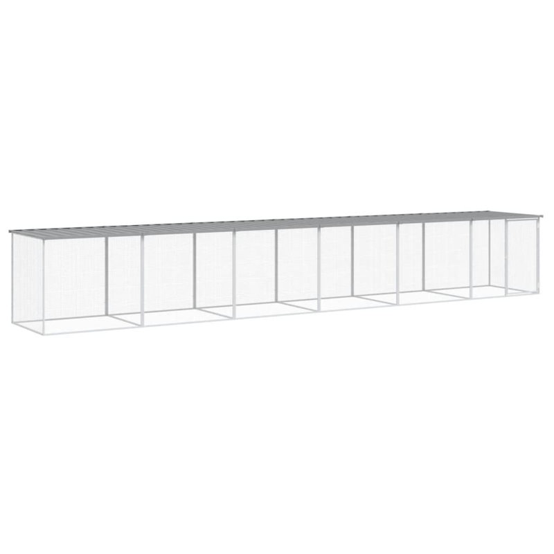 Jenkinsburg Chicken Coop, 90cm H x 603cm W x 98cm D, Light Grey