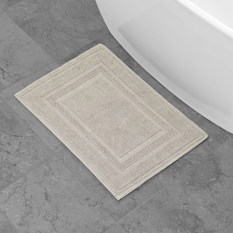 Bath Rug, Washed Taupe, 17" W x 24" L