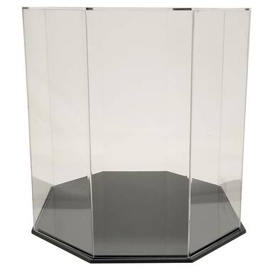 Perfect Cases Wall Mounted Cap & Hat Display Case- Black
