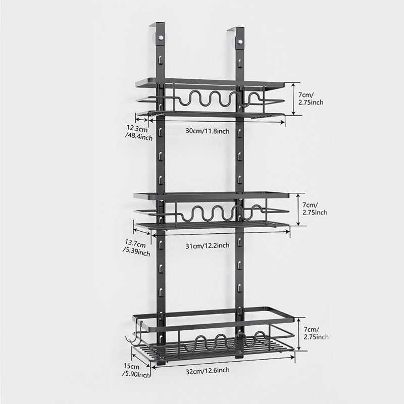 Wall Spice Jar & Rack Set