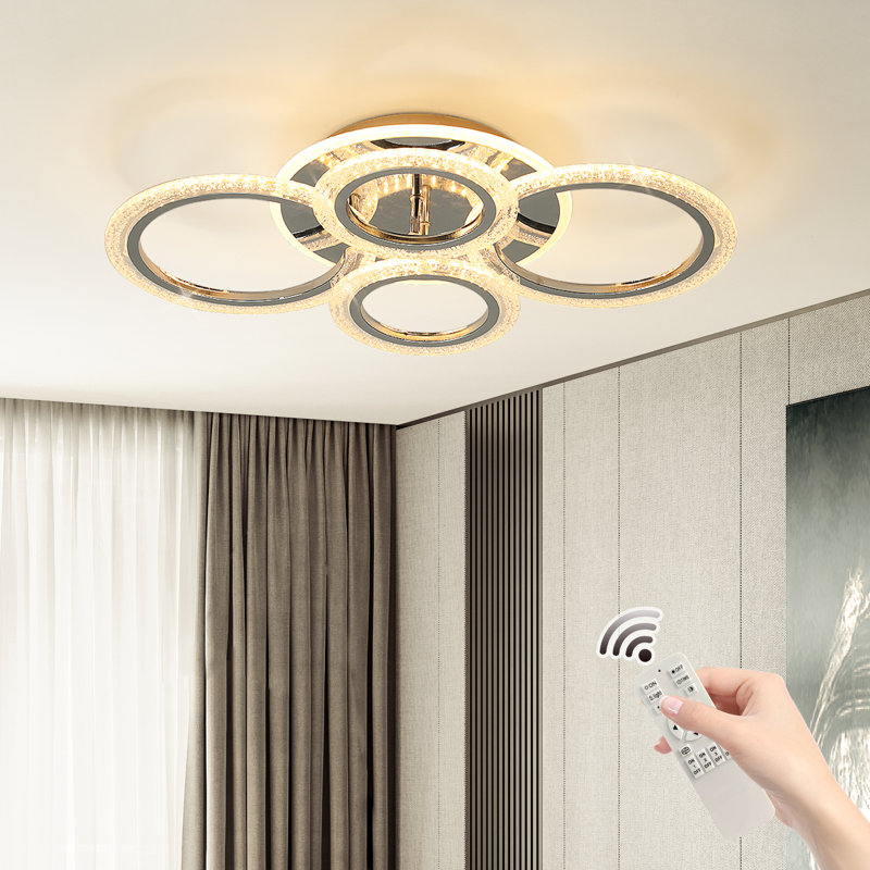 Lolanda 4 - Light 22.83'' Unique Acrylic LED Flush Mount
