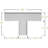 Inner Tee for 5" Traditional Coffered Ceiling System