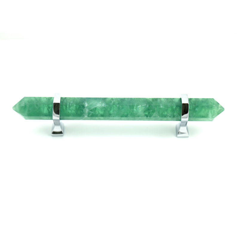 Bar / Handle Pull, Chrome/Green