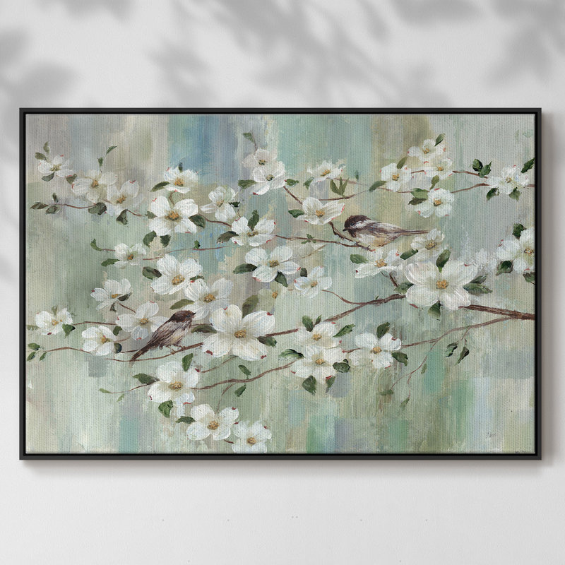 Spring's Song, reproduction d'art sur toile, H 27 po x l 41 po x P 2 po, Noir