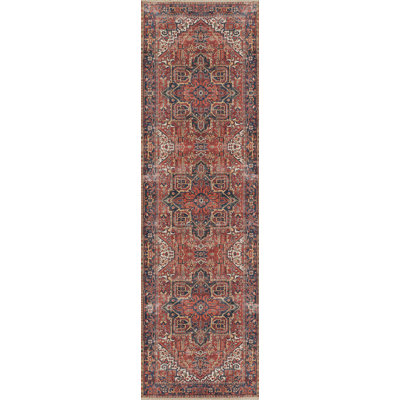 Tapis rouge / bleu Montmorency