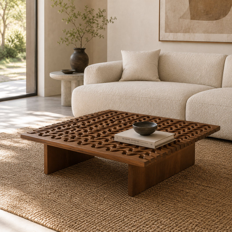 Table basse Walnut Wave