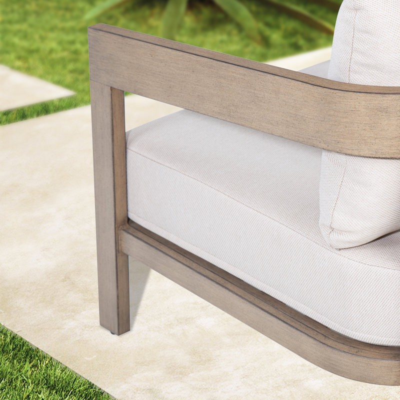 Harmonti Patio Aluminum Club Chair Lounge Chair With Cushions