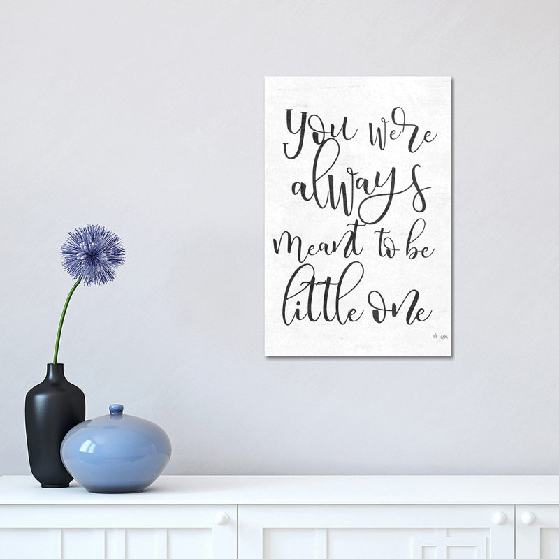 Meant To 1 Piece Wrapped Canvas Wall Art, 45.72 cm H x 30.48cm W