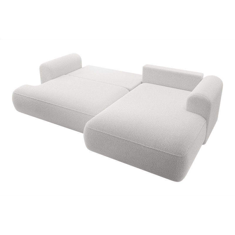 Aian 3 Seater Sofa & Chaise, Grey, Right Hand Facing