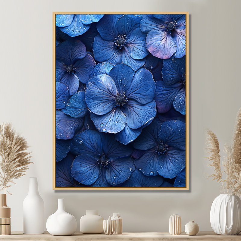 Anding - salon d'art mural floral, H 40 po x l 30 po, Reproduction encadrée sans passe-partout, Crème, crème