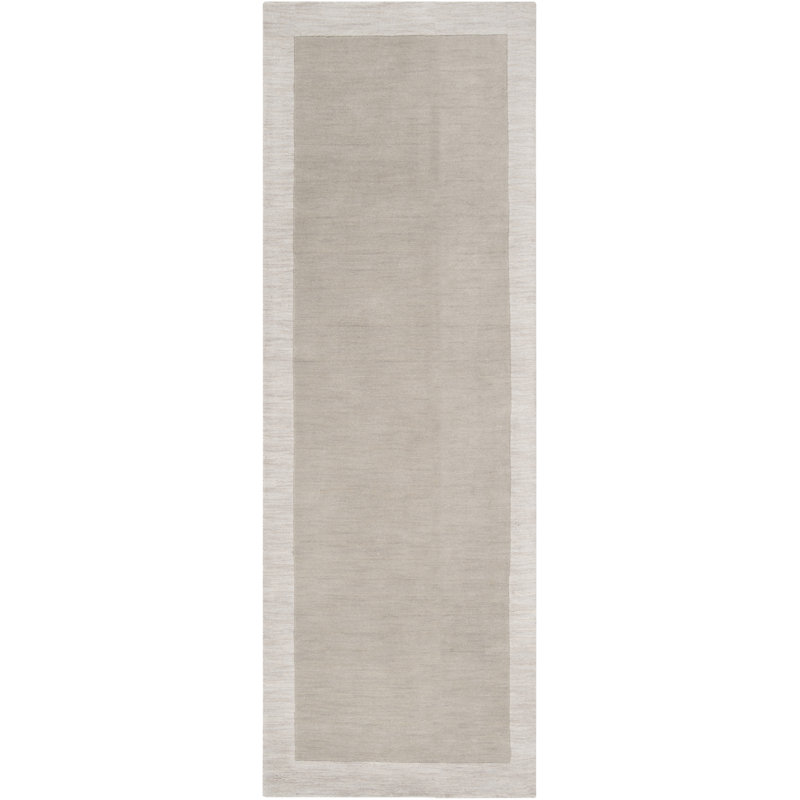 Tapis gris clair Madison, Tapis de couloir 2 pi 6 po x 8 pi