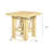 Bamboo Side Table By RAM Game Room
