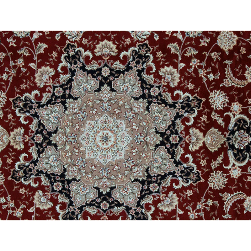 Handmade Silk and Wool Area Rug