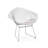 17.5'' H Faux Leather Upholstered Metal Armchair-874802887-895115926